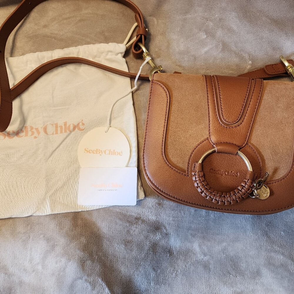 NWT See By Chole Hana crossbody Caramello